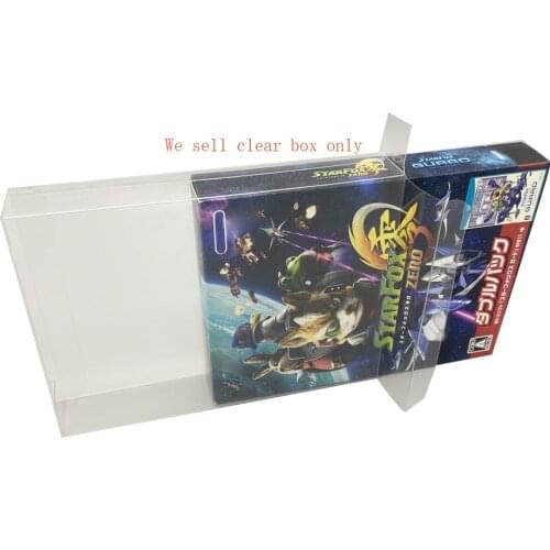 10PCS Transparent box cover For WIIU Star Fox Zero game Two-disc Bundle Limited Edition display storage PET protective box