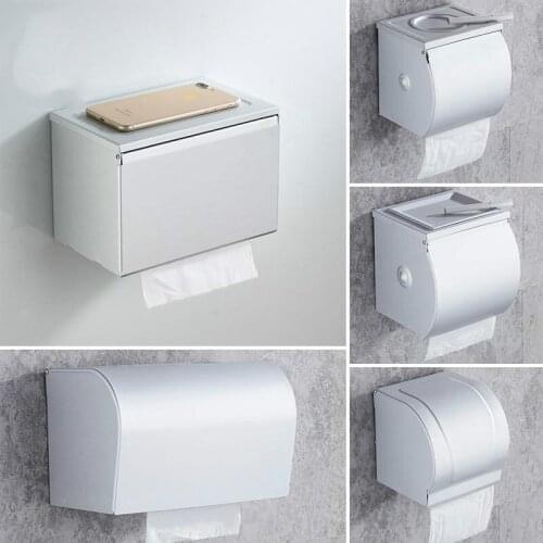 Aluminum perforated toilet paper holder toilet paper cassette toilet tissue box toilet roll holder hand hygiene tray waterproof