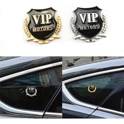 Car Styling 3D VIP Sticker Emblem Badge Decal For Audi A-series C-series S-series SQ-series RS-series Q3 Q5 SQ5 Q7
