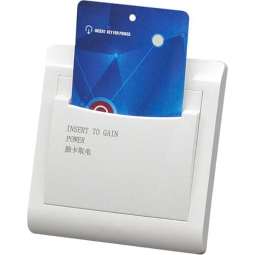 With 3 Card Hotel House Guest Room Wall Reader Switch 40A Energy Saving Insert Key for Power