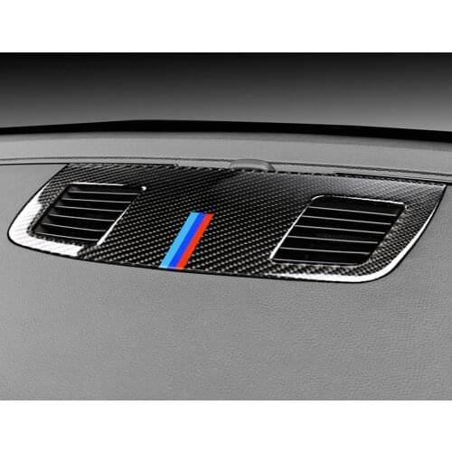 Decoration Air Vent Outlet Covers For Car Accessorie Carbon Fiber Dashboard Air Outlet Vent Frame Cover For BMW 3 Series E90 E91