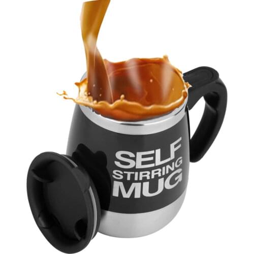 Electric Self Stirring Coffee Mug Cup Self Mixing Spinning Stainless Steel Home Office Travel Mixer Milk Whisk Cup Automatic Mug