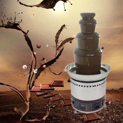 Stainless Steel 110v 220v Electric 4 Tiers Chocolate Fountain Machine Melt Waterfall Machine Chocolate fondue