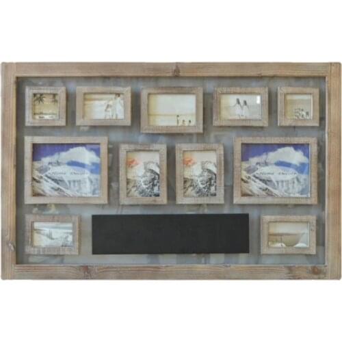 Wood and Glass Decorative Multiple Family Photo Frames wall designs for home decor