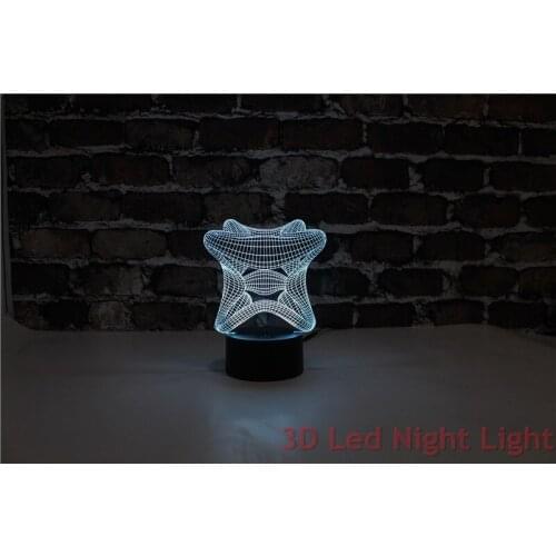 Hot Sale Children Gift 3D Led Lamps Fashionable Wholesale Desk Light with UL Certificate YJM-2899
