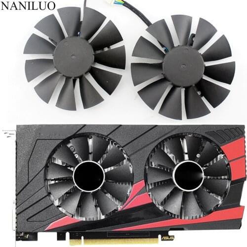 T128010BH 75mm DC 12V 0.25A Cooler fan For ASUS STRIX GTX1050 Ti GTX 1050Ti RX 460 RX560 Fan Graphic Card with free shipping