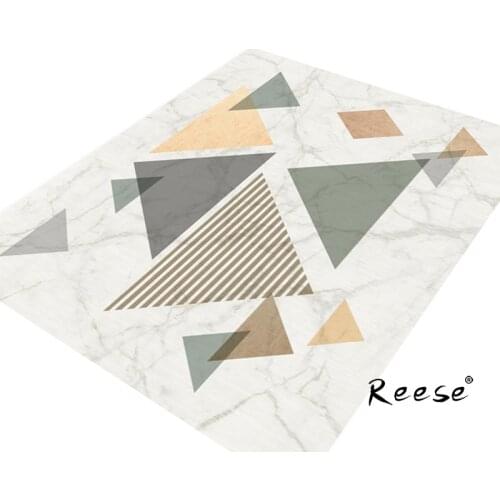 Reese Geometric Rugs Minimalist Patterned Carpets For Living Room Anti-slip Bottom Protect Floors Waterproof Quality Decorations
