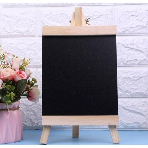 Desktop Message Board Blackboard Easel Chalkboard Kids Wood Writing Boards Collapsible School Supplies Size L