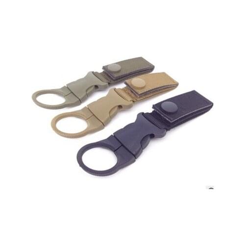 Nylon Molle webbing backpack Hanger Hook Carabiner Water Bottle Survival Tool For Camping Hiking outdoor Buckle Hook Holder