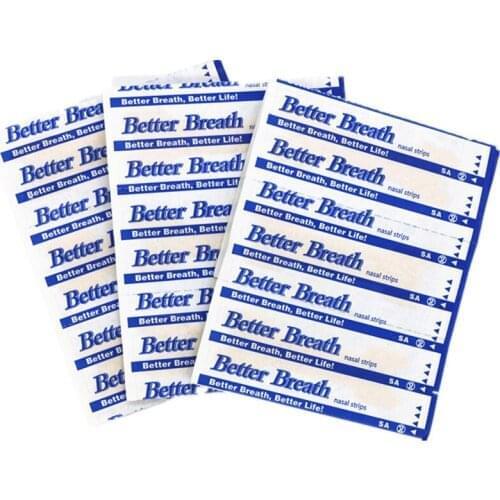 50pcs/lot (55x16mm) Professional Relieve Nasal Congestion Anti Snore Nasal Strip For Snoring
