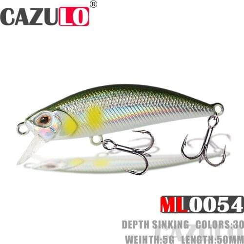 Minnow Fishing Lure Accesorios Weights 5g 5cm Isca Artificial Sinking Wobblers Bait Trolling De Pesca For Pike Fish Goods Leurre