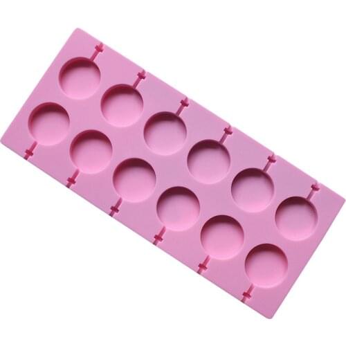 Round Shape Silicone Mold Lollipop Mould Home DIY Chocolate Candy Baking Tool Hot Baking Mold kitchen Accessories gadget