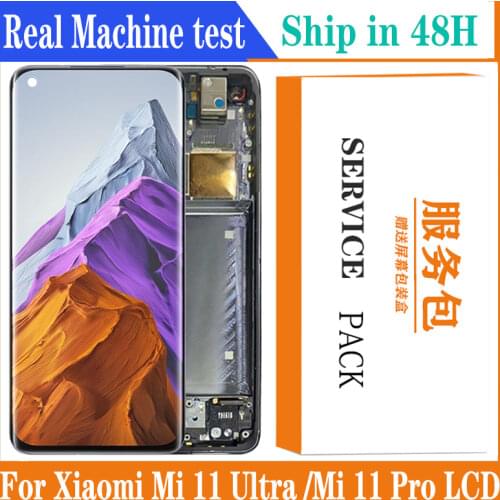 6.81'' Display Replacement For Xiaomi Mi 11 Pro Display Touch Screen Digitizer Assembly For Xiaomi MI 11 Ultra LCD