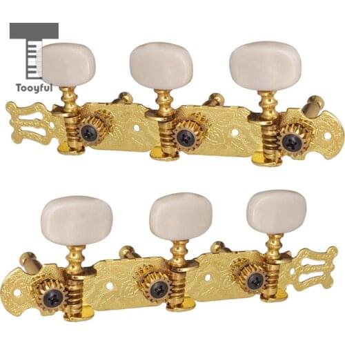 Tooyful 2pcs/set Acoustic Guitar String Tuning Pegs Keys Tuners Machine Heads for Guitar Parts Accessories