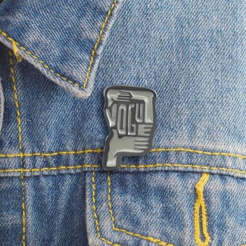 "vogue" art design two-handed gestures styling personality brooch suitable for artist designers as clothes backpack jewelry