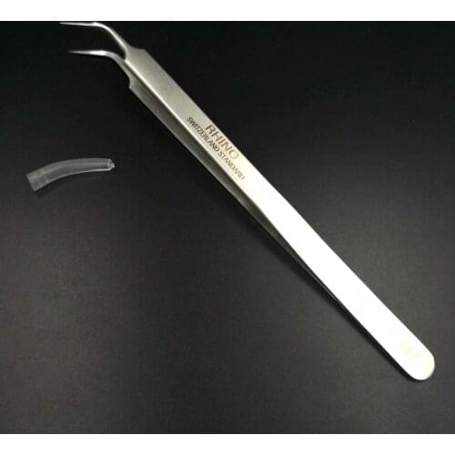 Japan RHINO RH-315 Lengthen Curved Tweezers Switzerland Standard Special Sharp Precision Forceps Holding Repair Tools