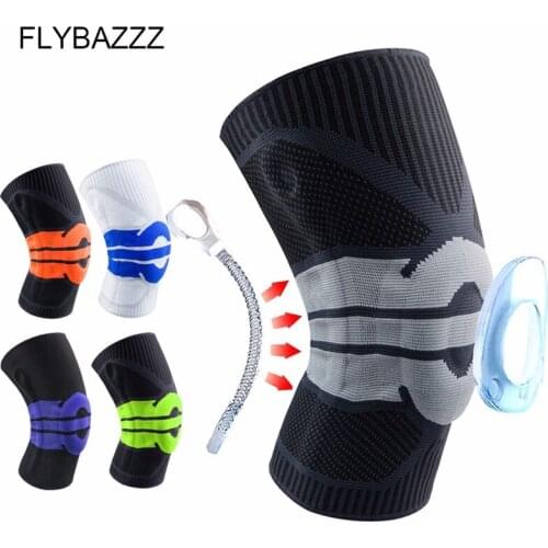 1 PCS Elastic Basketball Knee Pads Support Silicon Padded Breathable Brace Kneepad Protective Gear For Volleyball Sports Safety