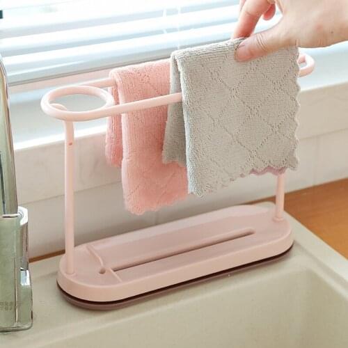 1Pcs Towel Rack Household Kitchen Rag Rack Foldable Drying Rack Multifunctional Drain Towel Rack Drying Rack