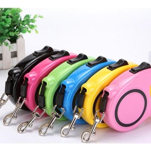 3/5M Durable Dog Leash Automatic Retractable Nylon Cat Lead Extending Puppy Walking Running For Dogs Pet Supplies