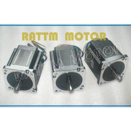 3pcs Quality NEMA34 878 Oz-in CNC stepper motor stepping motor/4.0A