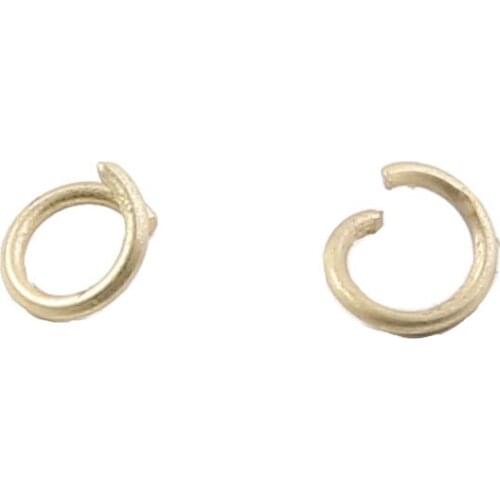 50pcs Diy Jewelry Accessories Asian Gold Color Connection Ring Single Circle Open Ring Earrings Earrings Handmade Materials