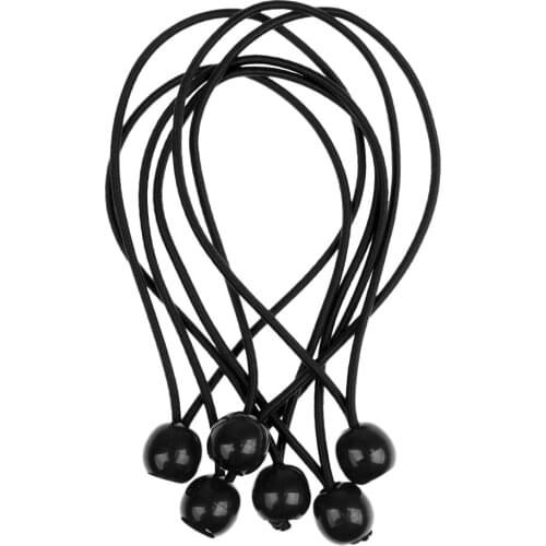 6pcs 5.9" Ball Bungees Elastic Cord Trampoline Cord Tarp Tent Flag Tie Down