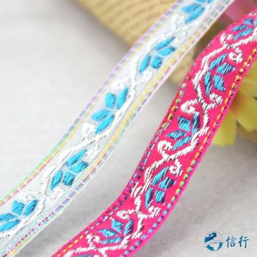 7meters 10mm width, embroidery jacquard ribbons Grosgrain ribbon,lace ribbons DIY hairbow accessories, sewing wupplies#3507