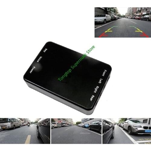 Car Multiple Cameras Image Switch Control Box 2/4 Way Parking Camera System for Front/Rear/Left/Right View Camera