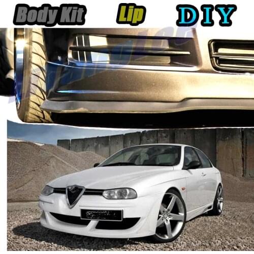 Car Bumper Lip Front Spoiler Skirt Deflector For Alfa Romeo 156 AR 1997~2007 Tune Car Modification Modified Body Kit Lips