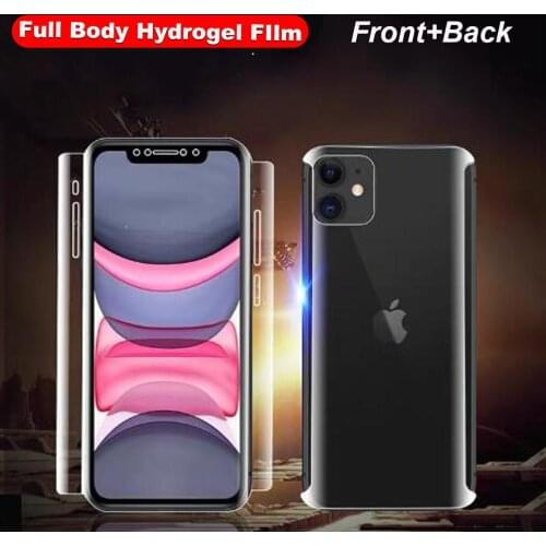 Full Body Hydrogel Film for iPhone 12 Pro Max Nano Screen Protector For iPhone 12 mini X XS Max XR 8 7 plus Se 2020 Nano Film