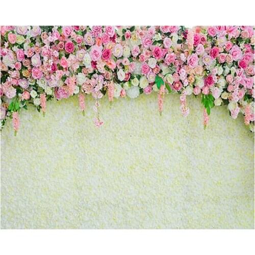 HQ16 Wedding Photophone Floral Wall Flowers Birthday Party Newborn Baby Shower Backdrops Photography Backgrounds