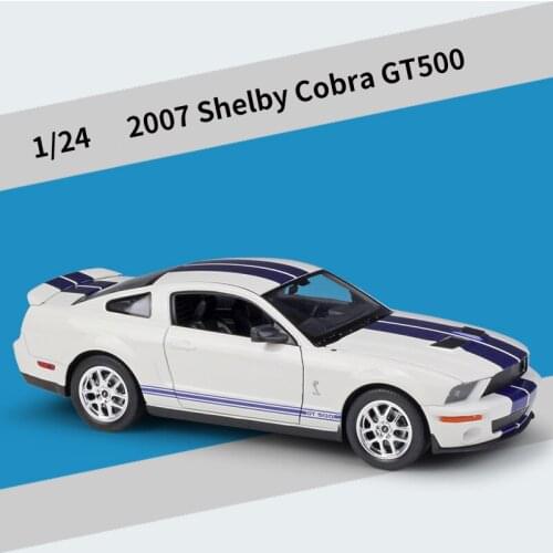 1:24 Ford Shelby GT500 Cobra 2007 Alloy Car Model Diecasts & Toy Vehicles Collection Car Toy Boy Birthday gifts