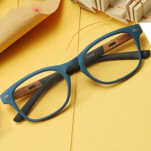 Fashion Reading Glasses Men Women Wood Grain Full Frame Eyeglasses Presbyopic Computer Glasses Magnifier Eyewear +150+200+250