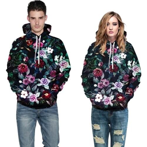 Fashion Lover Hoodies Printing Hooded Sweatshirt Woman Long Sleeve Jumper Womens Winter Couple Tops