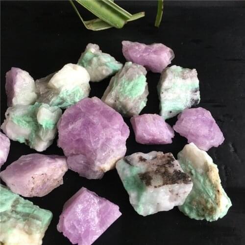 Natural Purple Spodumene emerald quartz crystal rough gemstones and minerals healing raw stones as gifts