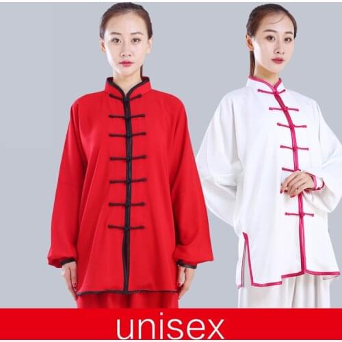 Tai Chi clothing spring and autumn female male Chinese middle-aged and elderly martial arts kung fu performance clothing