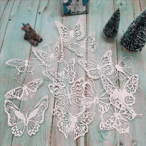 Openwork wings butterfly Metal Cutting Dies New for Scrapbooking DIY Album Embossing Folder Paper Card Maker Template Stencils