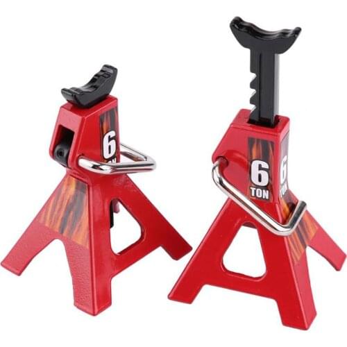 RC Cars Steel 6 Ton Scale Jack Axle Stand Lift Capacity Stand Heavy Duty Support Vehicle Floor Ratchet Jack TRX4 D90 CC01 Trucks