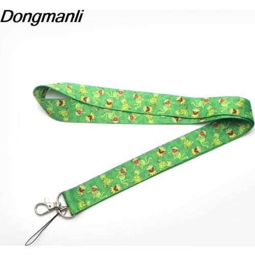 PC94 kermit the frog Lanyards For Keys ID Card Pass Gym Mobile Phone USB Badge Holder Hang Rope Lariat Lanyard