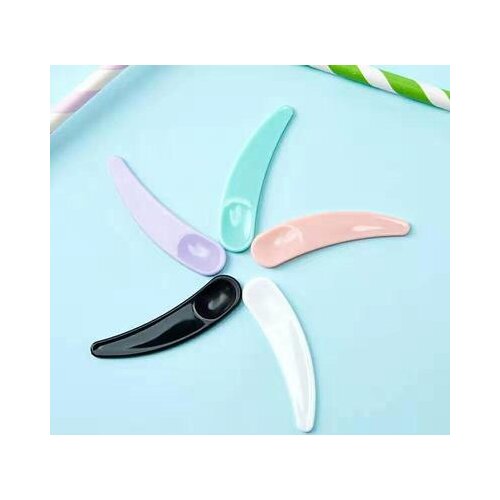 100Pcs/Lot Cream Mixing Spatulas Spoon Makeup Beauty Cosmetic Tools Plastic Facial Face Mask Stick DIY Homemade C