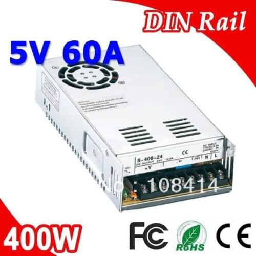 S-400-5 400W 5V LED Power Supply Transformer 110V 220V AC to DC 5V output