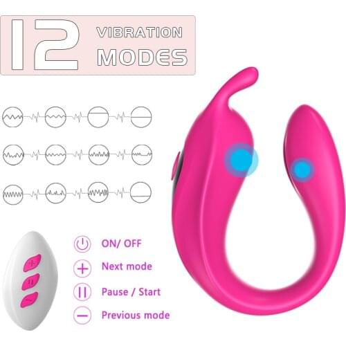 G Spot Vibrators Clitoral Nipple Vagina Vibrador Adult Sex Toys with Dual Motors for Women Men Male Female Couples