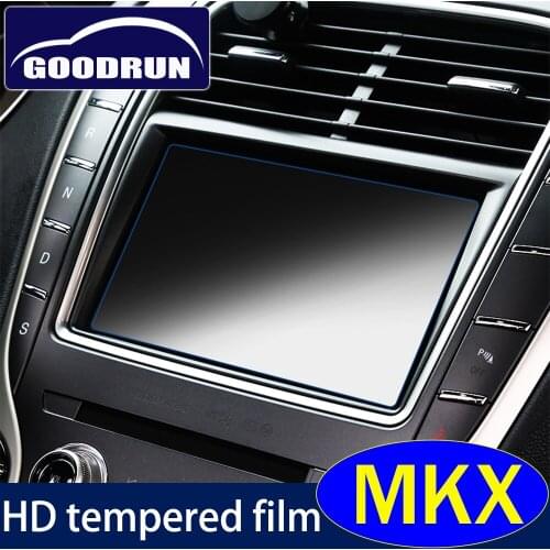 HD Tempered Glass Screen Protector Film For Lincoln MKX Anti Scratch Navigation Screen Car Sticker Accessories