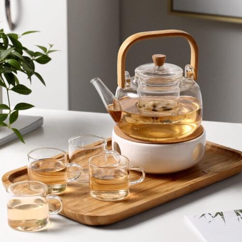 Good Clear Borosilicate Glass Teapot With Glass Tea Infuser Strainer Heat Resistant Loose Leaf Tea Pot Tool Kettle Set