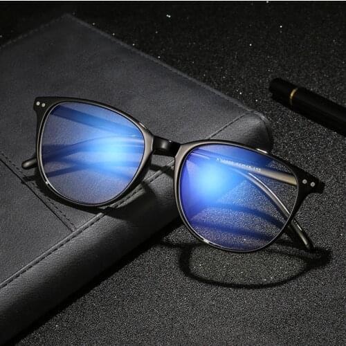 -1.0 1.5 2.0 to 6.0 Black Finished Myopia Glasses Men Women Transparent Eyeglasses Prescription Student Shortsighted Eyewear