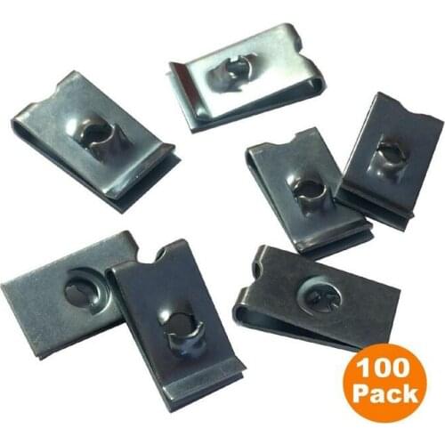 100x Speed Fasteners U Nuts Self Tapping Screw Spire U Clips Interior Trim Panels