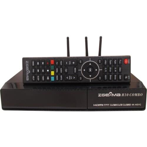 2021 ZGEMMA H10 Combo Dual System DVB-S2X+DVB-T2/C combo tuner built-in 4K UHD Satellite TV Receiver