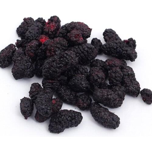 500g FD freeze-dried mulberries whole, black mulberry fruit is crisp and dry