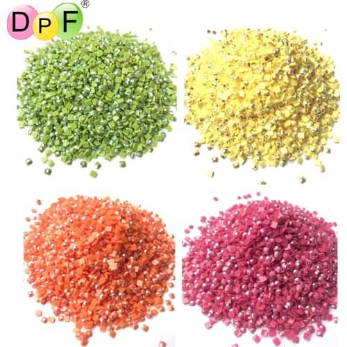 AB diamond For DIY Diamond Painting AB Square Drills Diamond Embroidery Rhinestones Colorful Mosaic Stones New Sale