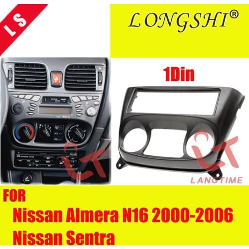 1 Din Car Radio Stereo Fascia For NISSAN Almera N16 2001-2005 Radio DVD Stereo Panel Dash Install Trim Kit Face Surround Frame